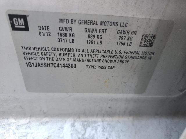 Photo 11 VIN: 1G1JA5SH7C4144300 - CHEVROLET SONIC 