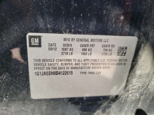 Photo 9 VIN: 1G1JA5SH8D4122615 - CHEVROLET SONIC LS 