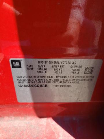 Photo 11 VIN: 1G1JA5SH9C4215948 - CHEVROLET SONIC 