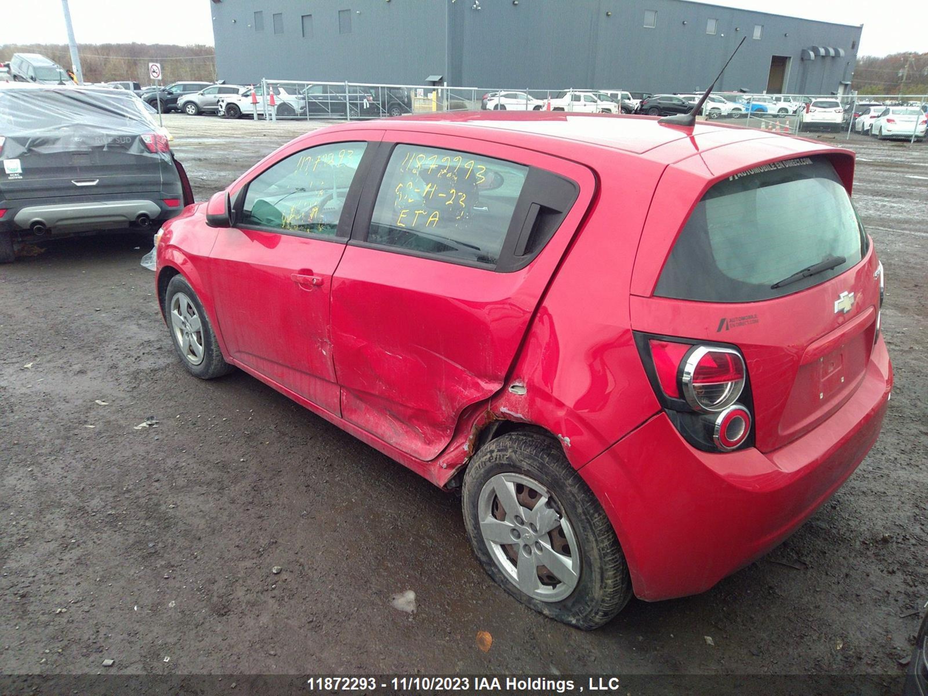 Photo 2 VIN: 1G1JA6EH7D4156241 - CHEVROLET SONIC 