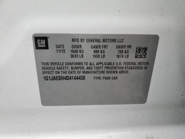 Photo 11 VIN: 1G1JA6SH4D4144438 - CHEVROLET SONIC 