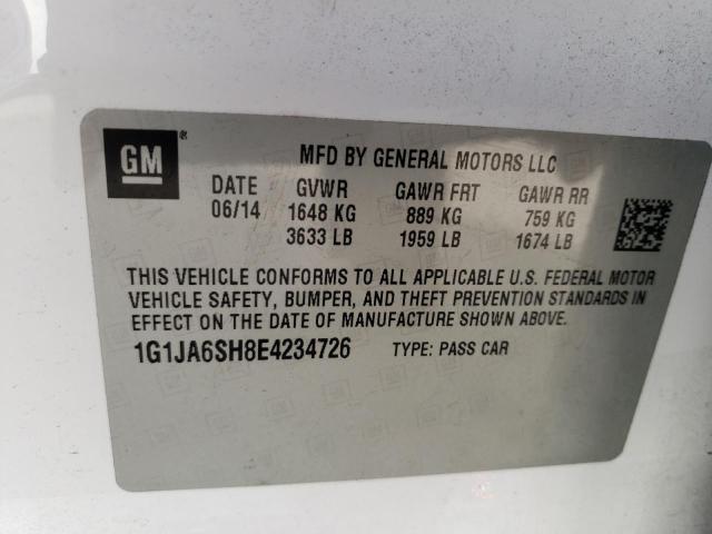 Photo 11 VIN: 1G1JA6SH8E4234726 - CHEVROLET SONIC LS 