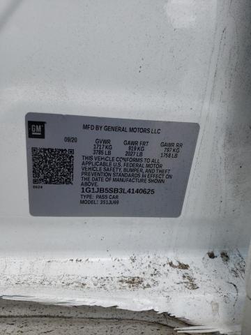 Photo 11 VIN: 1G1JB5SB3L4140625 - CHEVROLET SONIC LS 