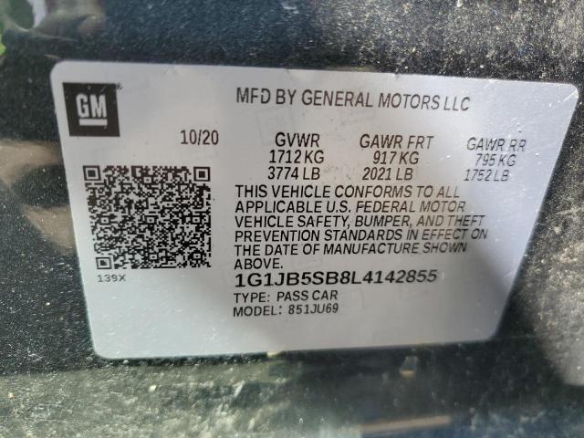 Photo 11 VIN: 1G1JB5SB8L4142855 - CHEVROLET SONIC LS 