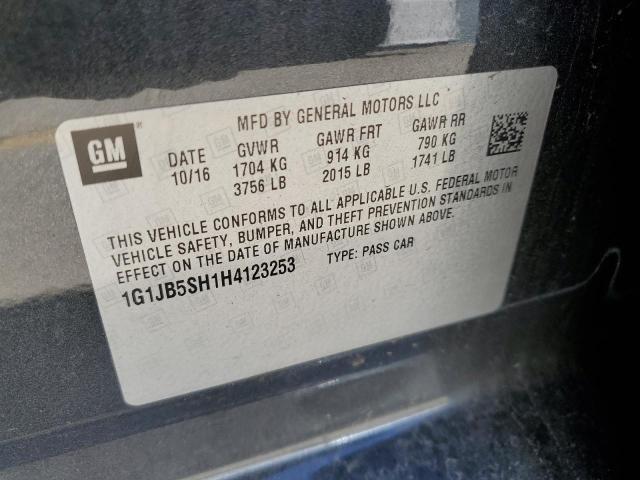 Photo 12 VIN: 1G1JB5SH1H4123253 - CHEVROLET SONIC 