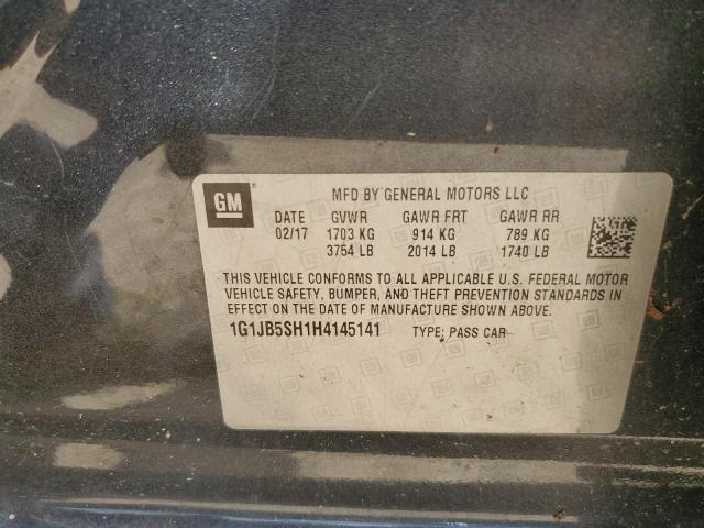 Photo 11 VIN: 1G1JB5SH1H4145141 - CHEVROLET SONIC 