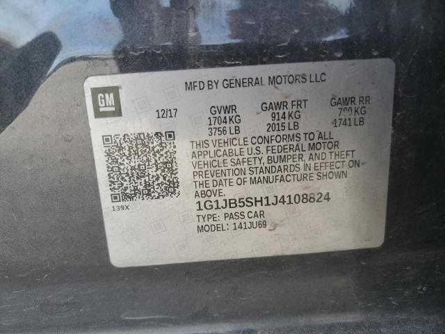 Photo 11 VIN: 1G1JB5SH1J4108824 - CHEVROLET SONIC 