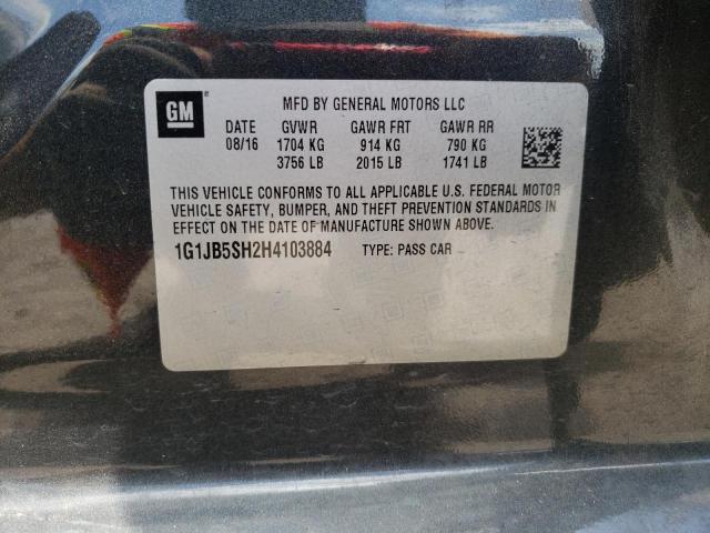 Photo 11 VIN: 1G1JB5SH2H4103884 - CHEVROLET SONIC LS 