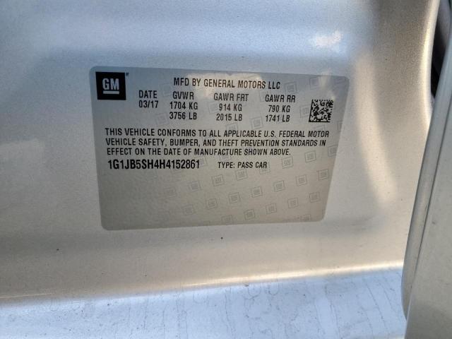 Photo 11 VIN: 1G1JB5SH4H4152861 - CHEVROLET SONIC 