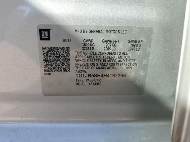 Photo 11 VIN: 1G1JB5SH4H4162256 - CHEVROLET SONIC 