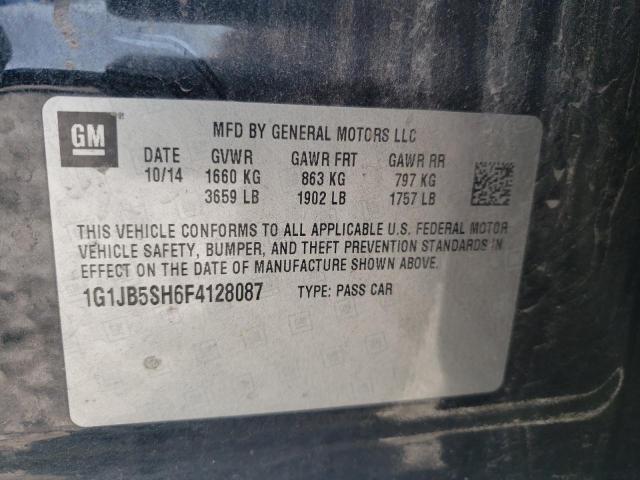 Photo 11 VIN: 1G1JB5SH6F4128087 - CHEVROLET SONIC LS 