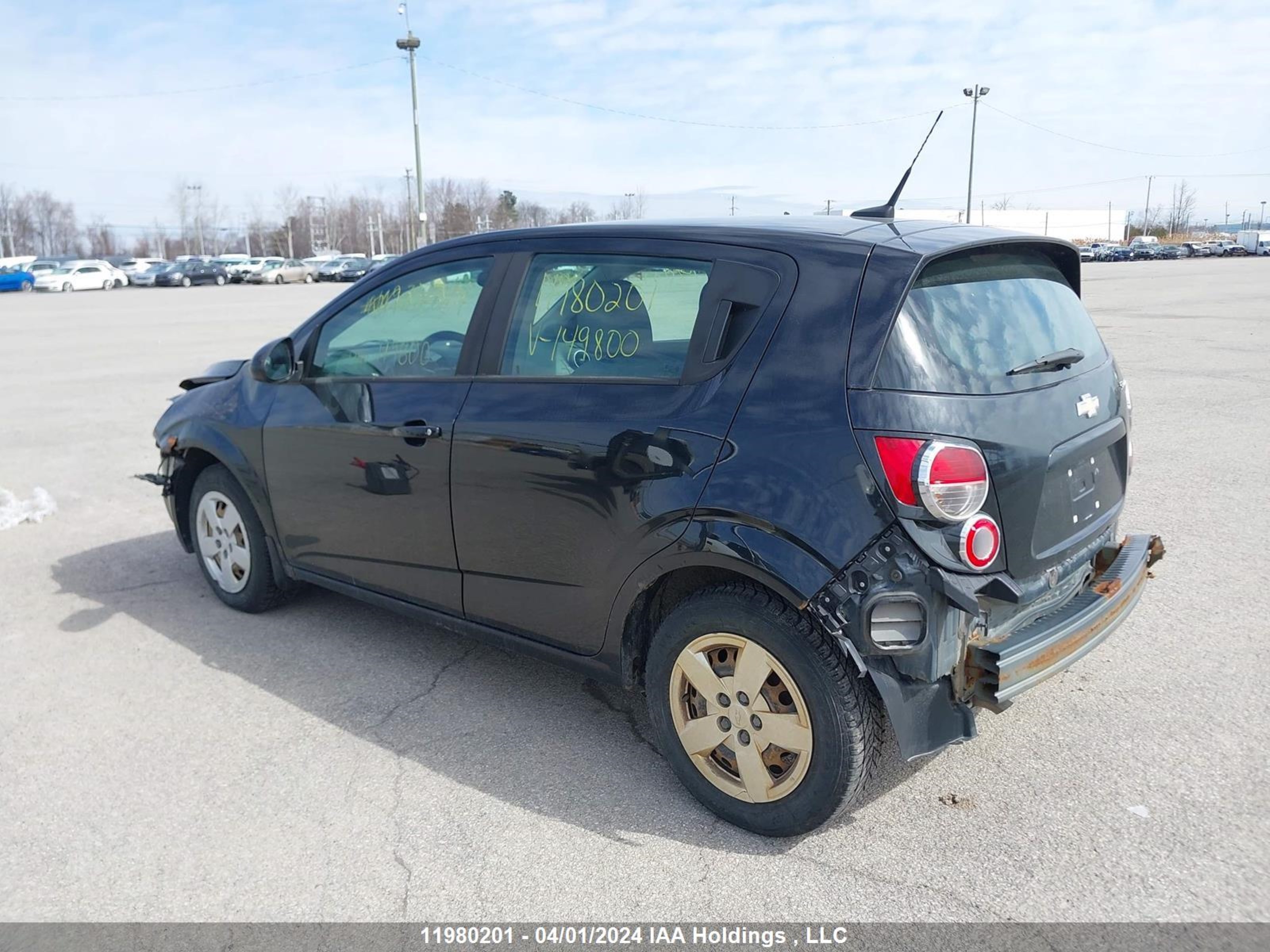 Photo 2 VIN: 1G1JB6EH6E4149800 - CHEVROLET SONIC 