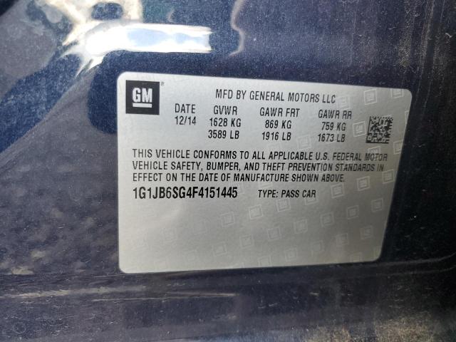 Photo 11 VIN: 1G1JB6SG4F4151445 - CHEVROLET SONIC LS 