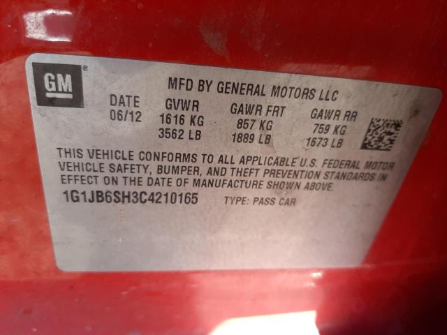 Photo 11 VIN: 1G1JB6SH3C4210165 - CHEVROLET SONIC LS 