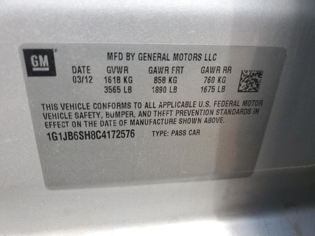 Photo 11 VIN: 1G1JB6SH8C4172576 - CHEVROLET SONIC 