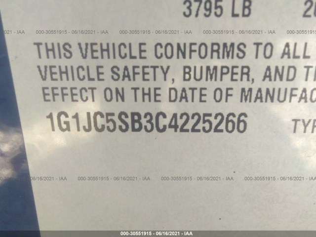 Photo 8 VIN: 1G1JC5SB3C4225266 - CHEVROLET SONIC 