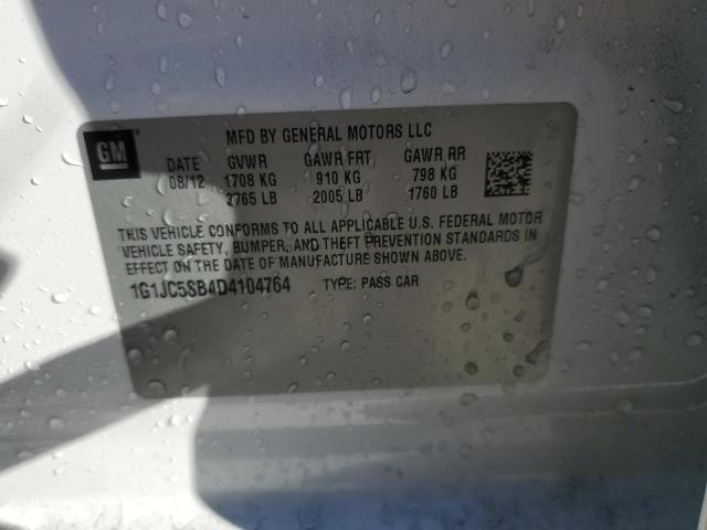 Photo 11 VIN: 1G1JC5SB4D4104764 - CHEVROLET SONIC LT 