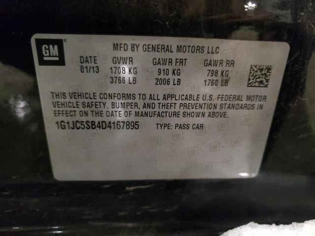 Photo 11 VIN: 1G1JC5SB4D4167895 - CHEVROLET SONIC LT 