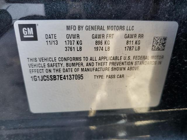 Photo 11 VIN: 1G1JC5SB7E4137095 - CHEVROLET SONIC 