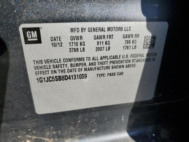 Photo 11 VIN: 1G1JC5SB8D4131059 - CHEVROLET SONIC LT 