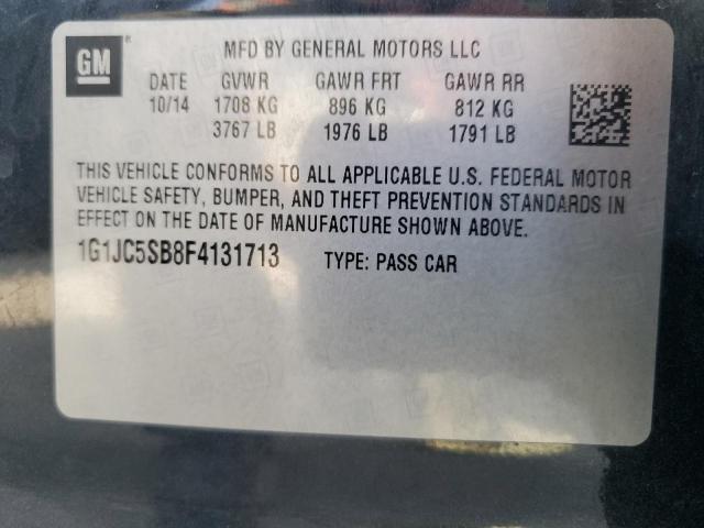 Photo 12 VIN: 1G1JC5SB8F4131713 - CHEVROLET SONIC LT 