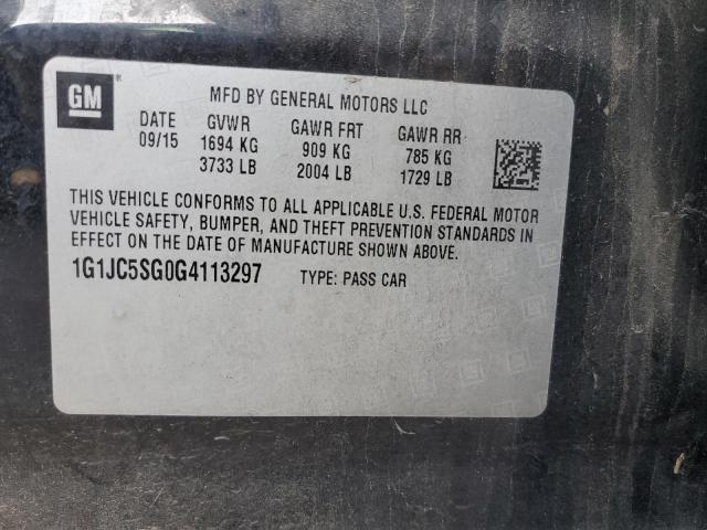 Photo 12 VIN: 1G1JC5SG0G4113297 - CHEVROLET SONIC 