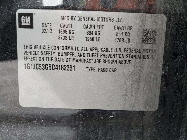 Photo 11 VIN: 1G1JC5SG6D4182331 - CHEVROLET SONIC LT 