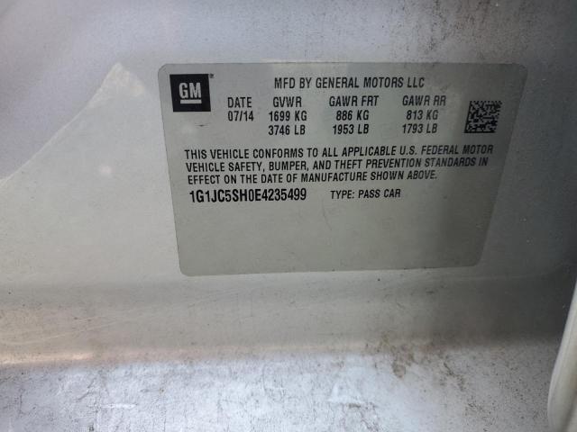 Photo 11 VIN: 1G1JC5SH0E4235499 - CHEVROLET SONIC LT 