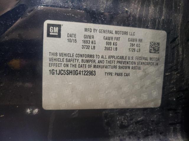 Photo 11 VIN: 1G1JC5SH0G4122963 - CHEVROLET SONIC 