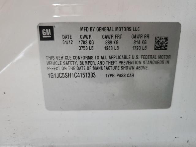 Photo 11 VIN: 1G1JC5SH1C4151303 - CHEVROLET SONIC LT 