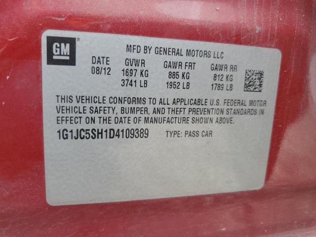 Photo 11 VIN: 1G1JC5SH1D4109389 - CHEVROLET SONIC 