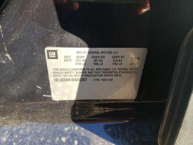 Photo 9 VIN: 1G1JC5SH1D4222257 - CHEVROLET SONIC LT 