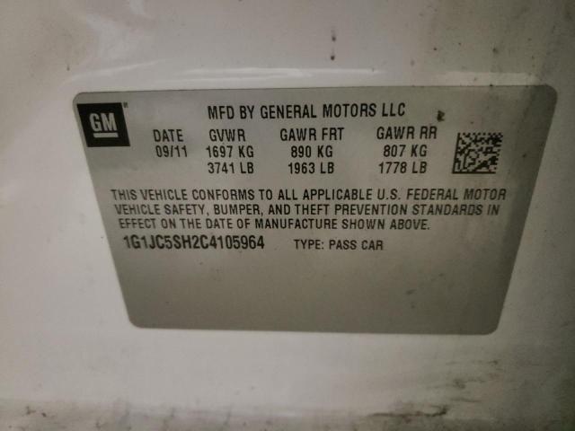 Photo 9 VIN: 1G1JC5SH2C4105964 - CHEVROLET SONIC LT 