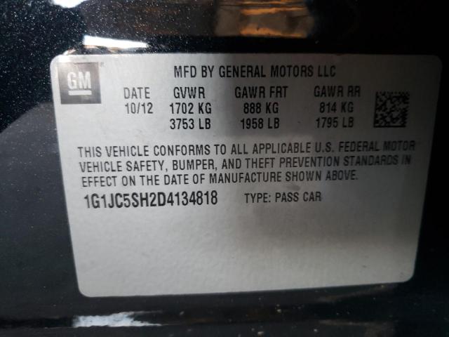 Photo 9 VIN: 1G1JC5SH2D4134818 - CHEVROLET SONIC LT 