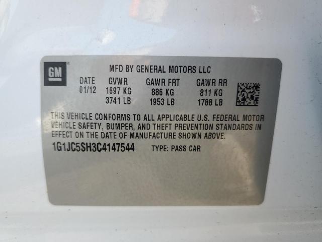 Photo 12 VIN: 1G1JC5SH3C4147544 - CHEVROLET SONIC 