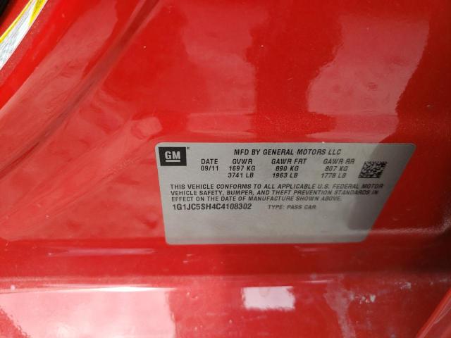 Photo 11 VIN: 1G1JC5SH4C4108302 - CHEVROLET SONIC LT 