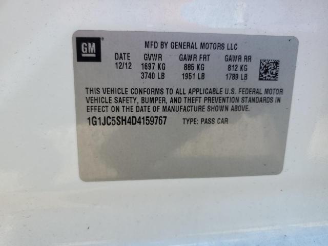 Photo 11 VIN: 1G1JC5SH4D4159767 - CHEVROLET SONIC LT 