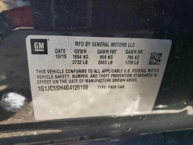 Photo 11 VIN: 1G1JC5SH4G4126109 - CHEVROLET SONIC 