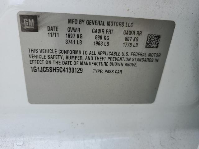 Photo 11 VIN: 1G1JC5SH5C4130129 - CHEVROLET SONIC LT 