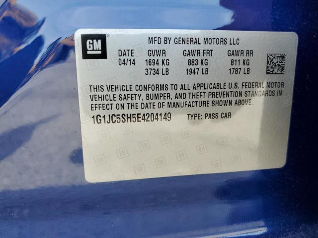 Photo 11 VIN: 1G1JC5SH5E4204149 - CHEVROLET SONIC LT 