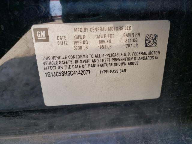 Photo 9 VIN: 1G1JC5SH6C4142077 - CHEVROLET SONIC LT 