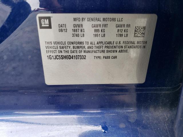 Photo 11 VIN: 1G1JC5SH6D4107332 - CHEVROLET SONIC LT 