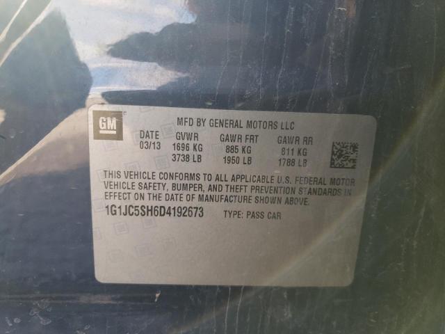 Photo 9 VIN: 1G1JC5SH6D4192673 - CHEVROLET SONIC LT 