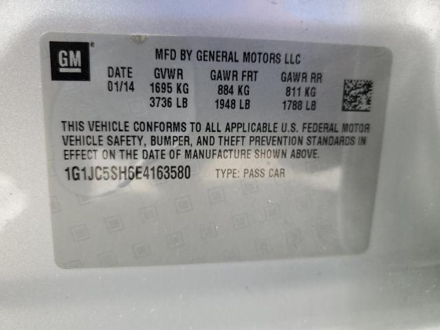 Photo 12 VIN: 1G1JC5SH6E4163580 - CHEVROLET SONIC 