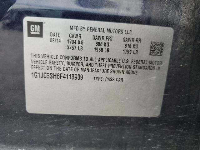 Photo 11 VIN: 1G1JC5SH6F4113909 - CHEVROLET SONIC 