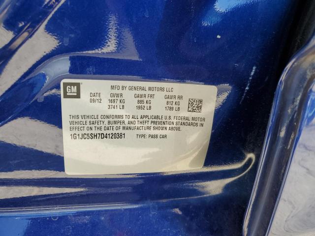 Photo 11 VIN: 1G1JC5SH7D4120381 - CHEVROLET SONIC LT 