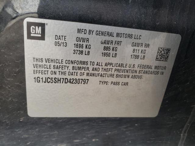 Photo 11 VIN: 1G1JC5SH7D4230797 - CHEVROLET SONIC LT 