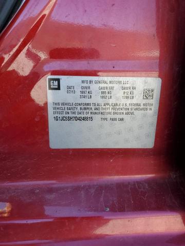 Photo 12 VIN: 1G1JC5SH7D4248815 - CHEVROLET SONIC 