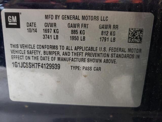 Photo 12 VIN: 1G1JC5SH7F4129939 - CHEVROLET SONIC LT 