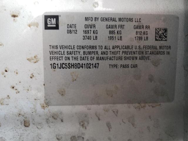 Photo 11 VIN: 1G1JC5SH8D4102147 - CHEVROLET SONIC 